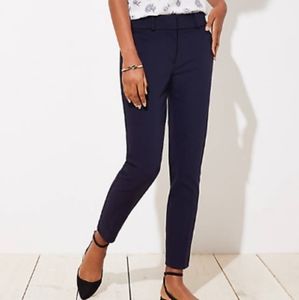 LOFT Julie Skinny Ankle Pants - Navy